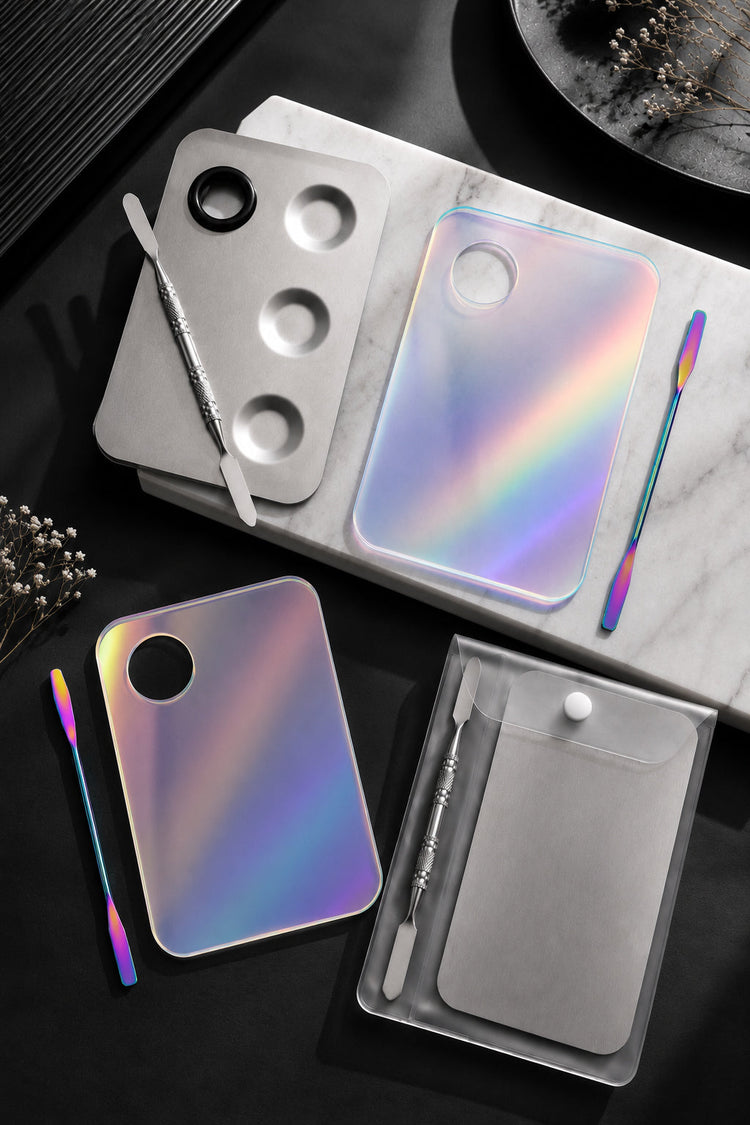 Palettes et spatules de maquillage professionnelles