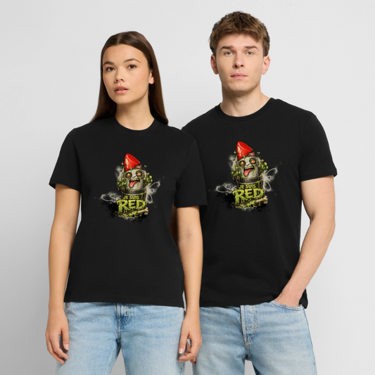 T-shirt unisexe en coton bio "Je suis Red" (zombie) – XS à 3XL - noir
