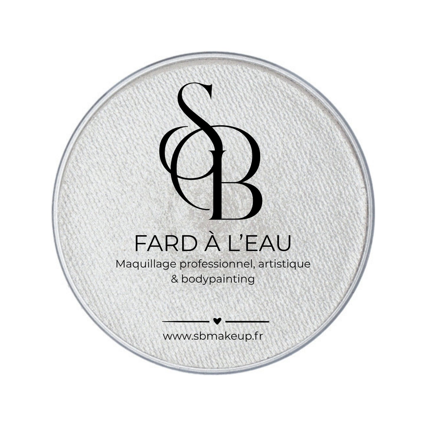 Fard à l'eau Silverwhite with glitter (shimmer) 065
