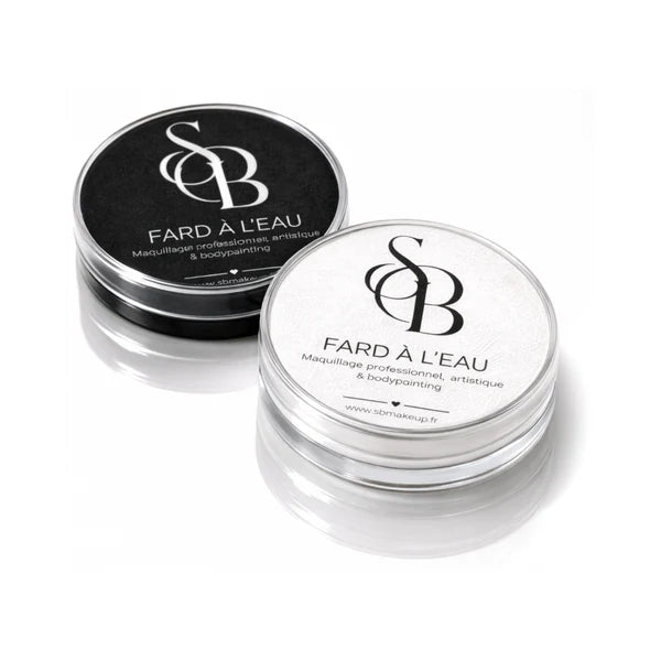 Kit de traçage – Fards à l’eau noir & blanc 45 g