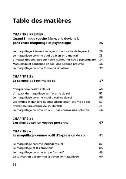 Livre Psychologie du maquillage : Impact, identité et résilience