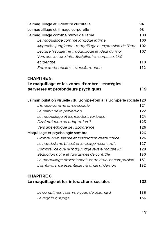 Livre Psychologie du maquillage : Impact, identité et résilience