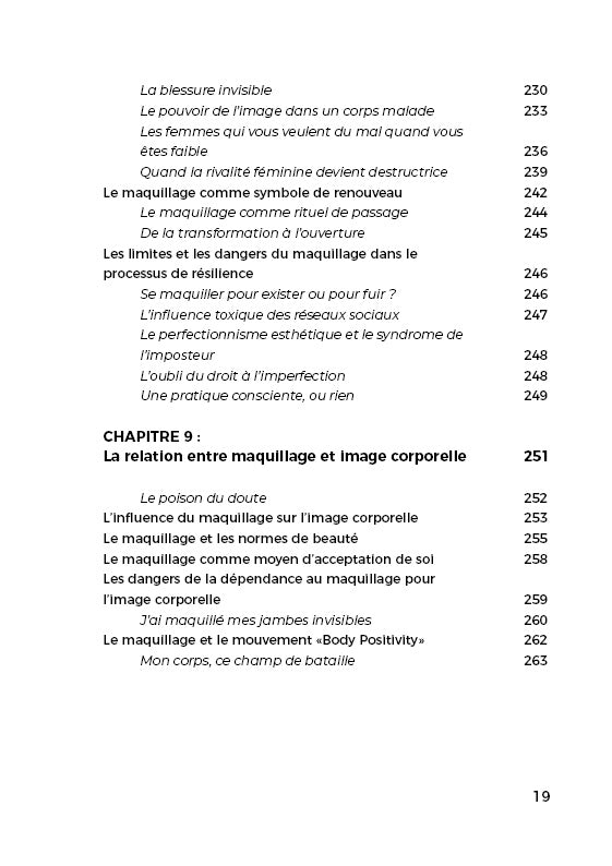 Livre Psychologie du maquillage : Impact, identité et résilience