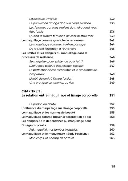 Livre Psychologie du maquillage : Impact, identité et résilience