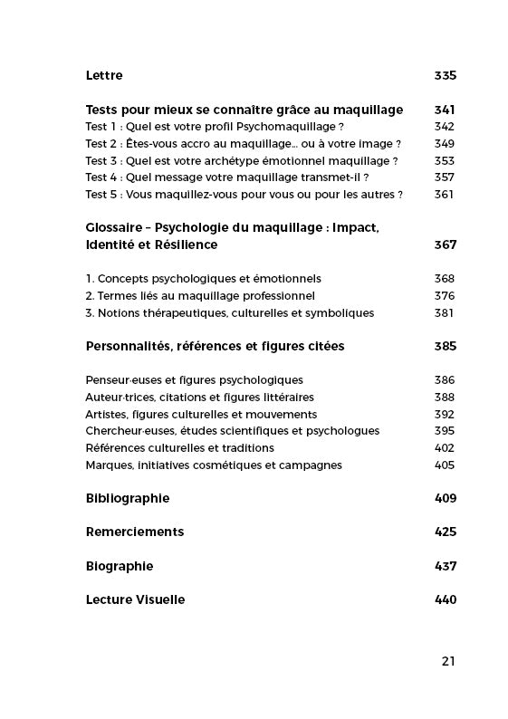 Livre Psychologie du maquillage : Impact, identité et résilience