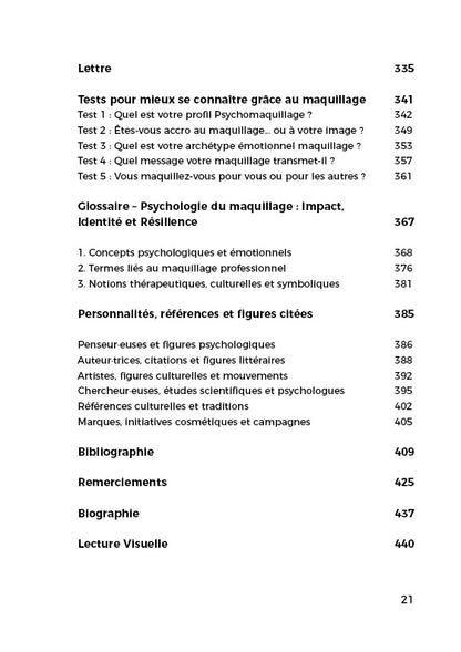 Livre Psychologie du maquillage : Impact, identité et résilience
